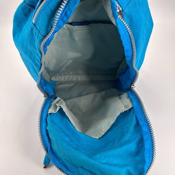 Kipling Blue Nylon Seoul Large College School Travel Commuter Laptop Backpack - Picture 9 of 11